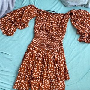 Off the shoulder flowy dress